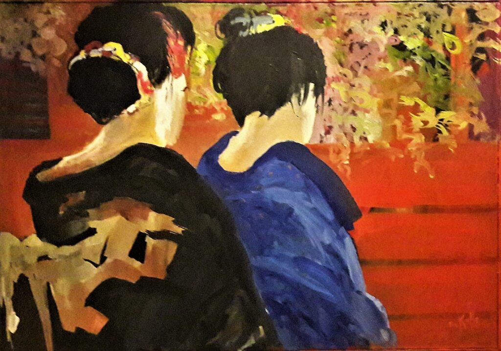 Geisha's, 80x100 cm